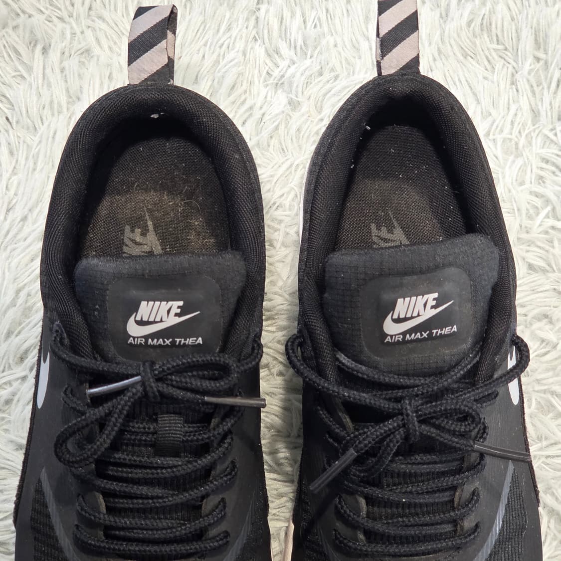 6w-27:나이키 에어맥스 Thea 블랙 화이트 24.5cm 상품이미지5