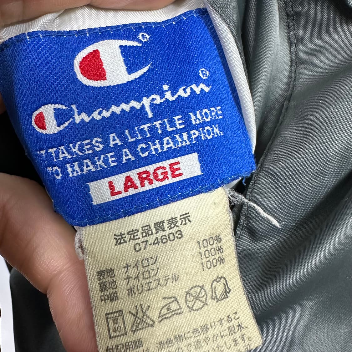 챔피온 오리지널 (일본판) 리버시블 유광 봄버 자켓 상품이미지5