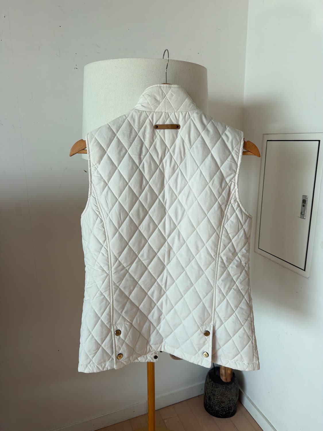 랄프로렌 퀼팅조끼 아이보리 상품이미지2