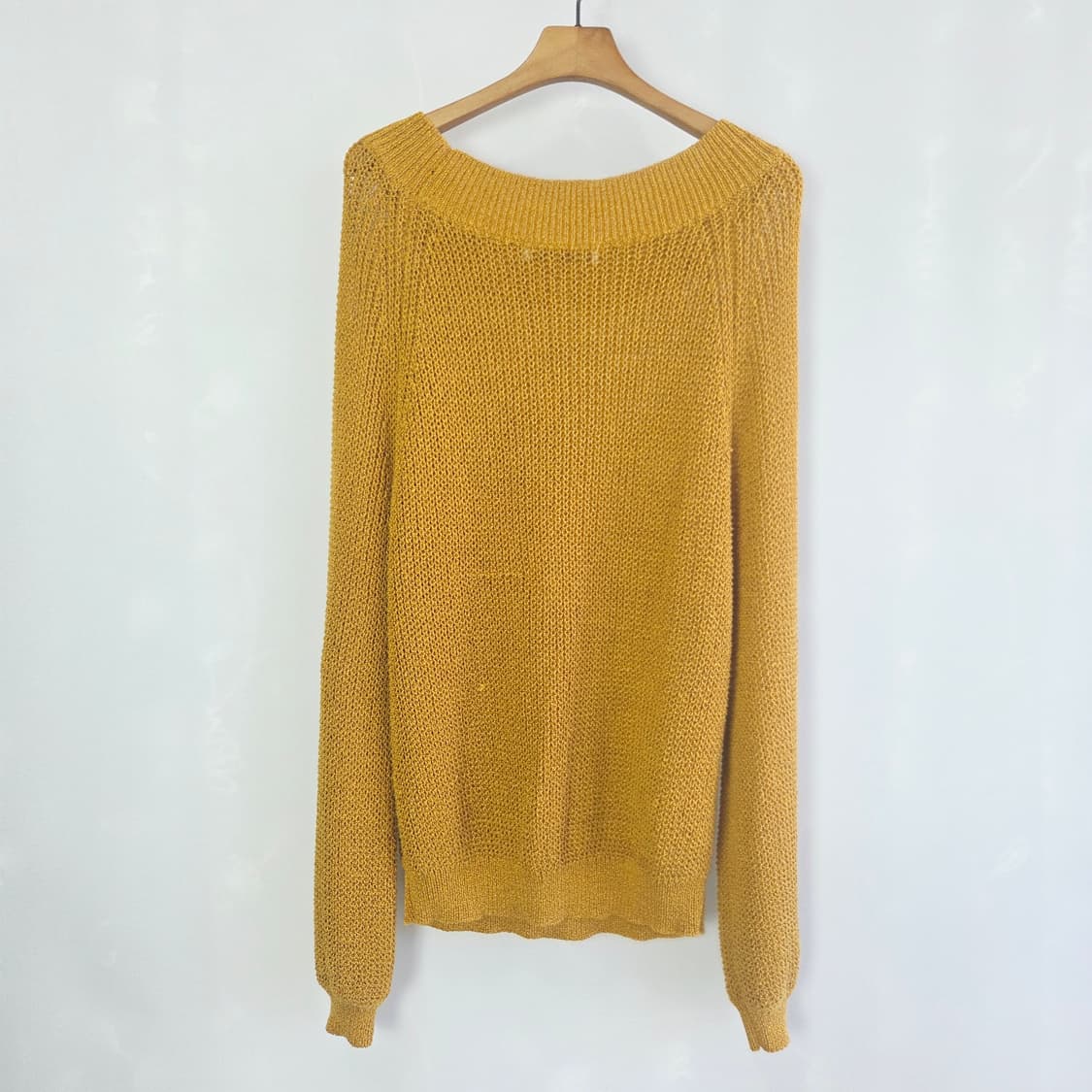 [ZARA] 자라 머스타드 루즈핏 니트 여성 S 상품이미지2