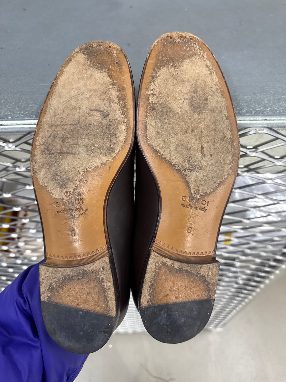 구찌 레더 옥스포드 브라운 6 상품이미지8