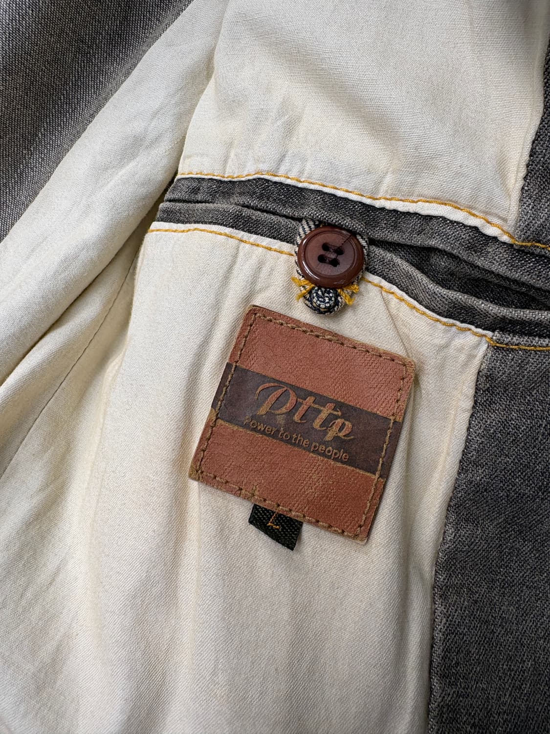 PTTP 워싱 데님 자켓 y2k 아카이브 디자이너 펑크 상품이미지7