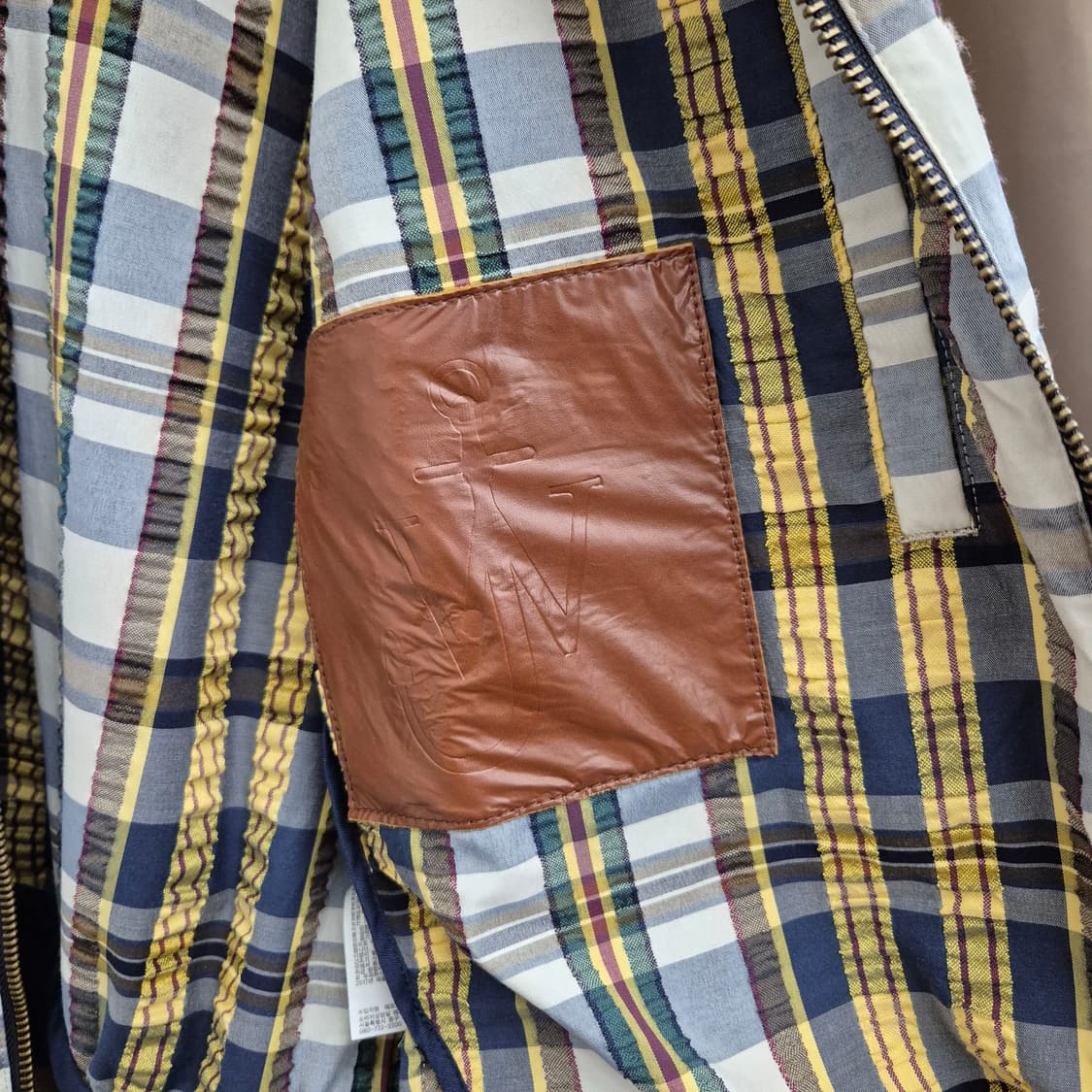 JW앤더슨 X 유니클로 체크 블루종 자켓 M 상품이미지5