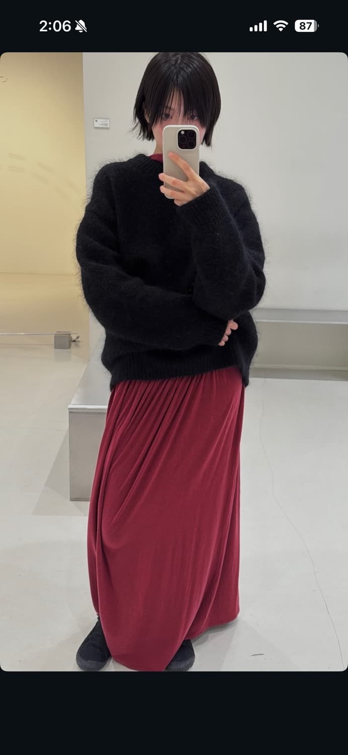 아모멘토 모크넥 드레스 새상품 상품이미지4