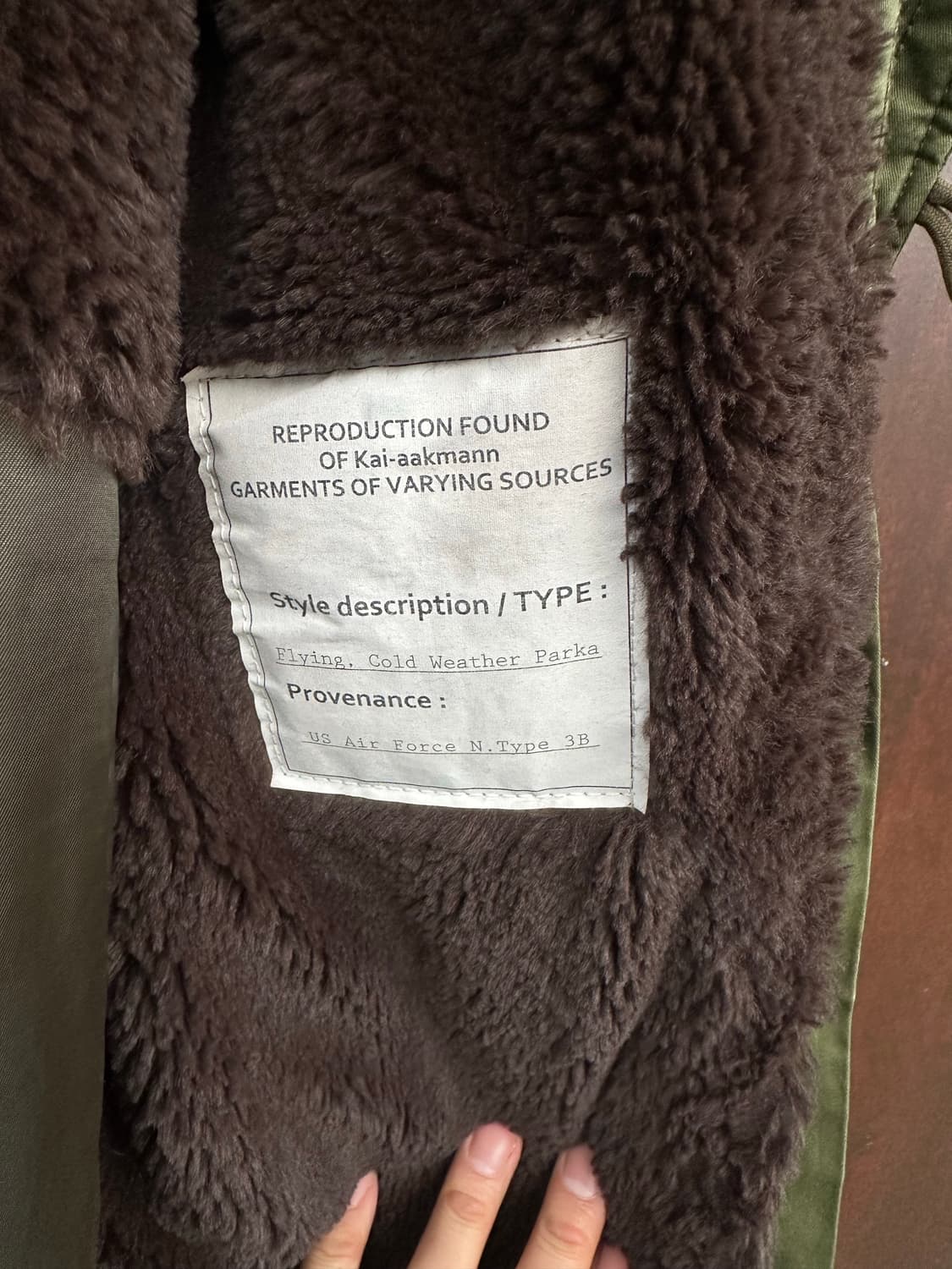 카이아크만 빈티지 N-3B 파카 상품이미지8