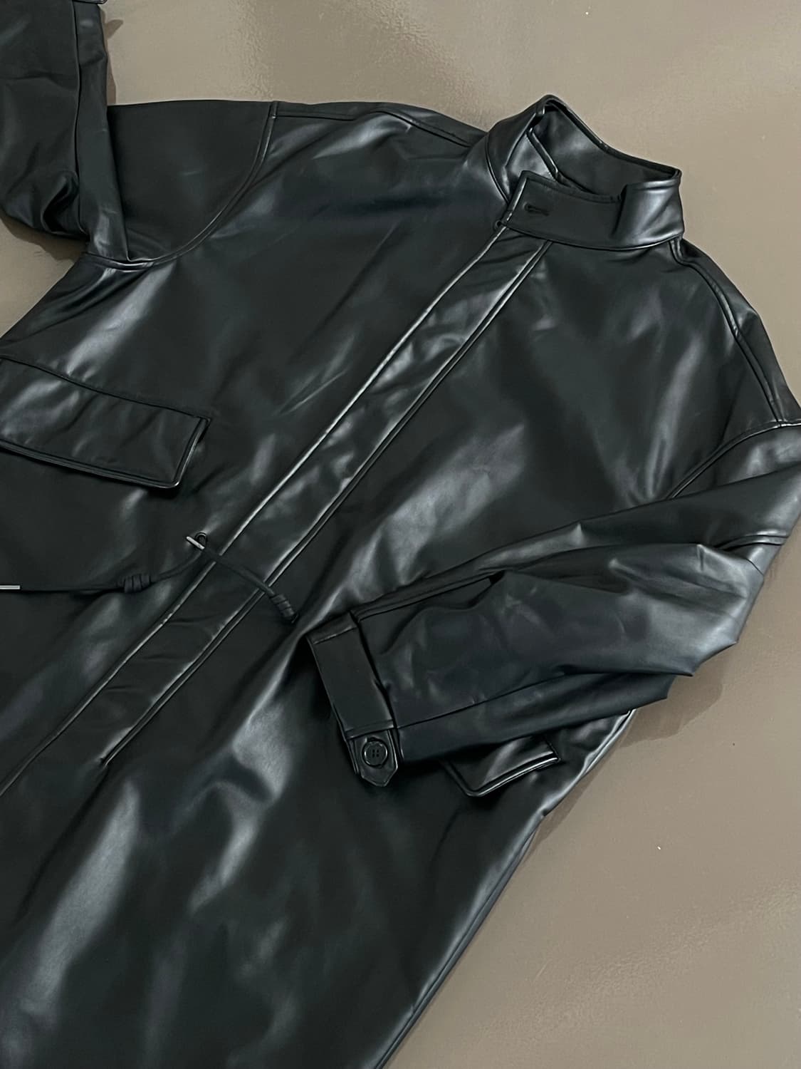 자라 페이크레더 코트 M 상품이미지1