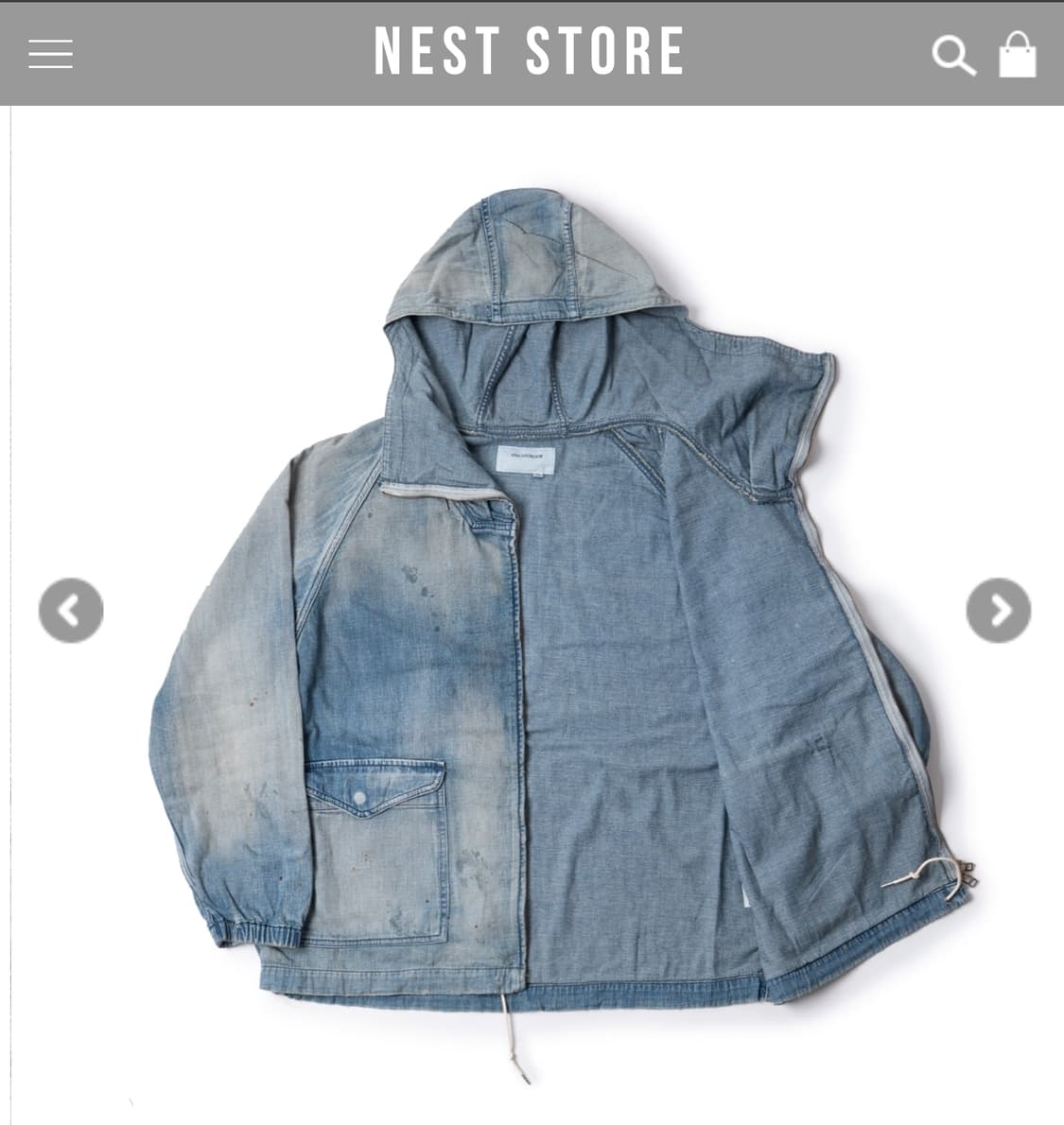 아나크로놈 데님 집업 3사이즈 상품이미지3