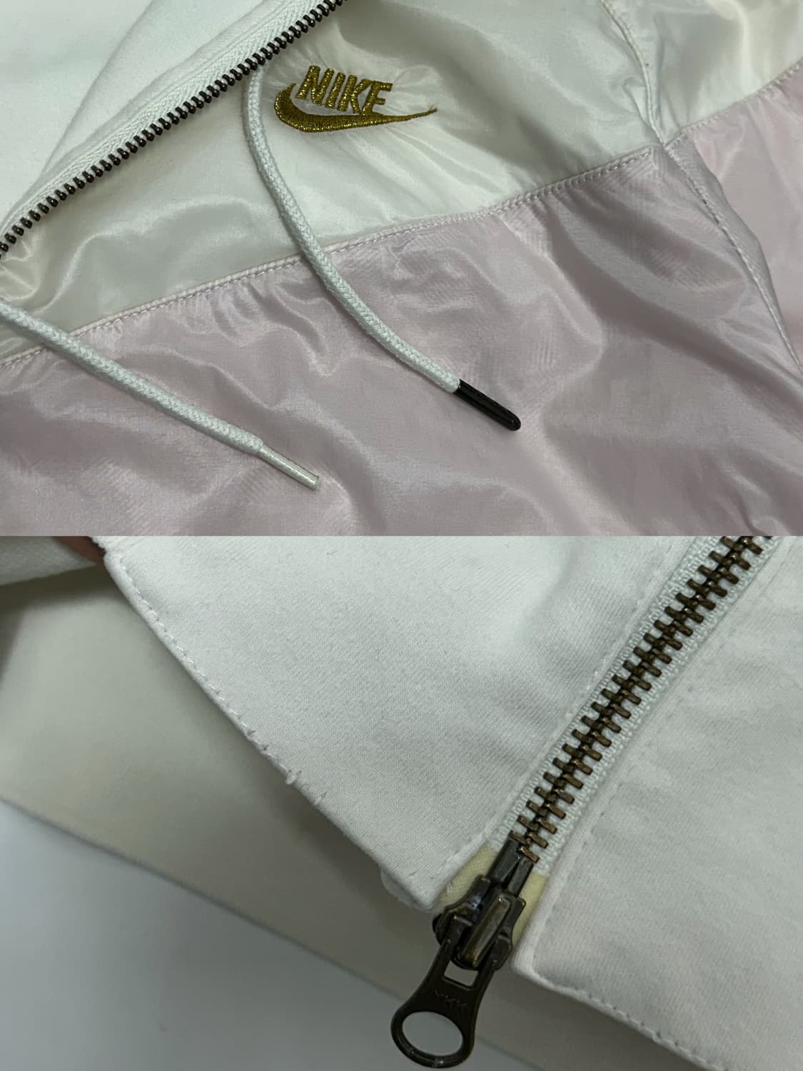 나이키 투웨이 윈드러너 바람막이 후드집업 핑크 아이보리 상품이미지8