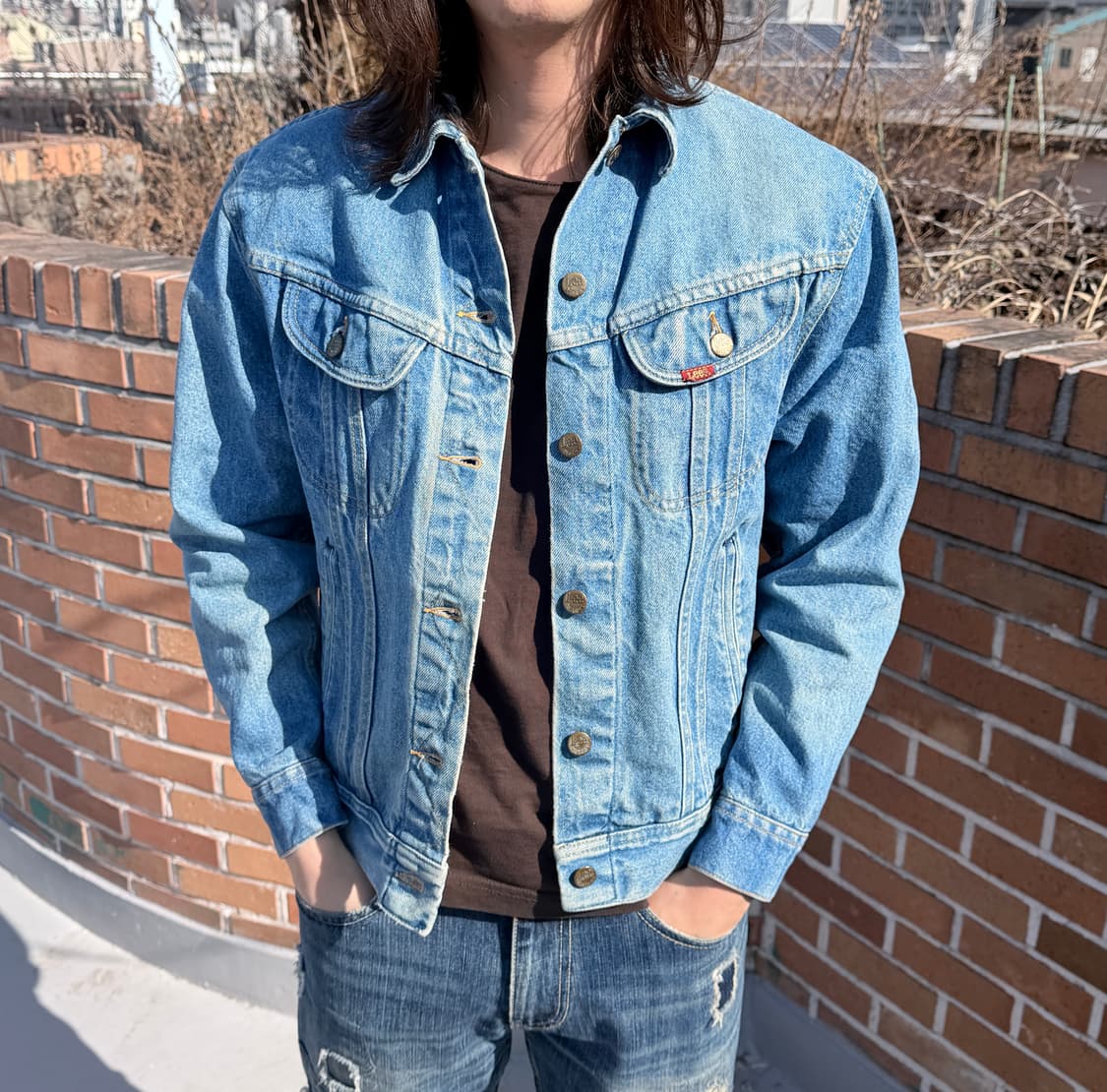 (M)80 90s USA LEE Riders 트러커 자켓 상품이미지2