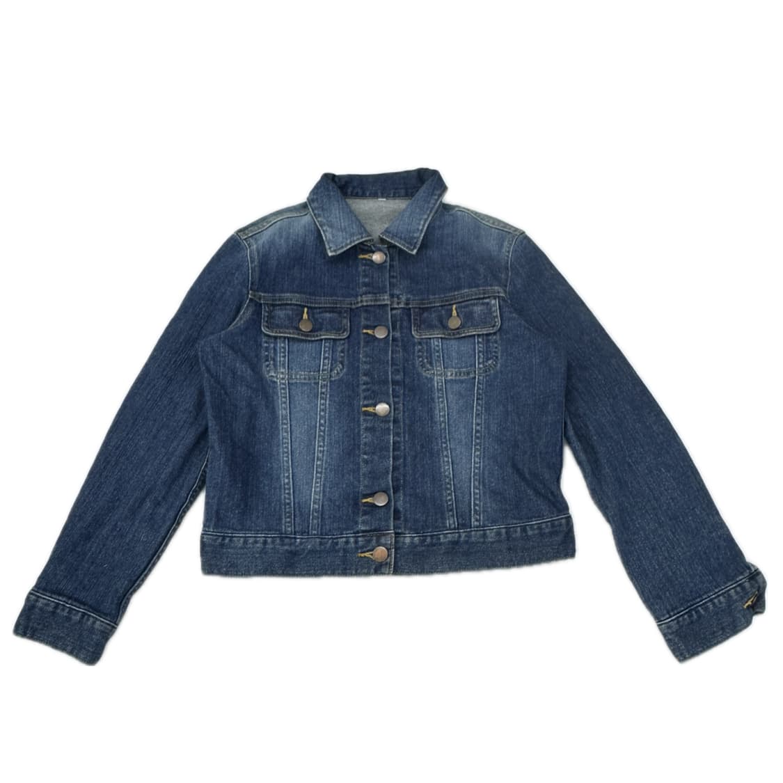 재팬 빈티지 중청 슬림 청자켓 데님 자켓 워싱 핀터 보헤미안 y2k 상품이미지2