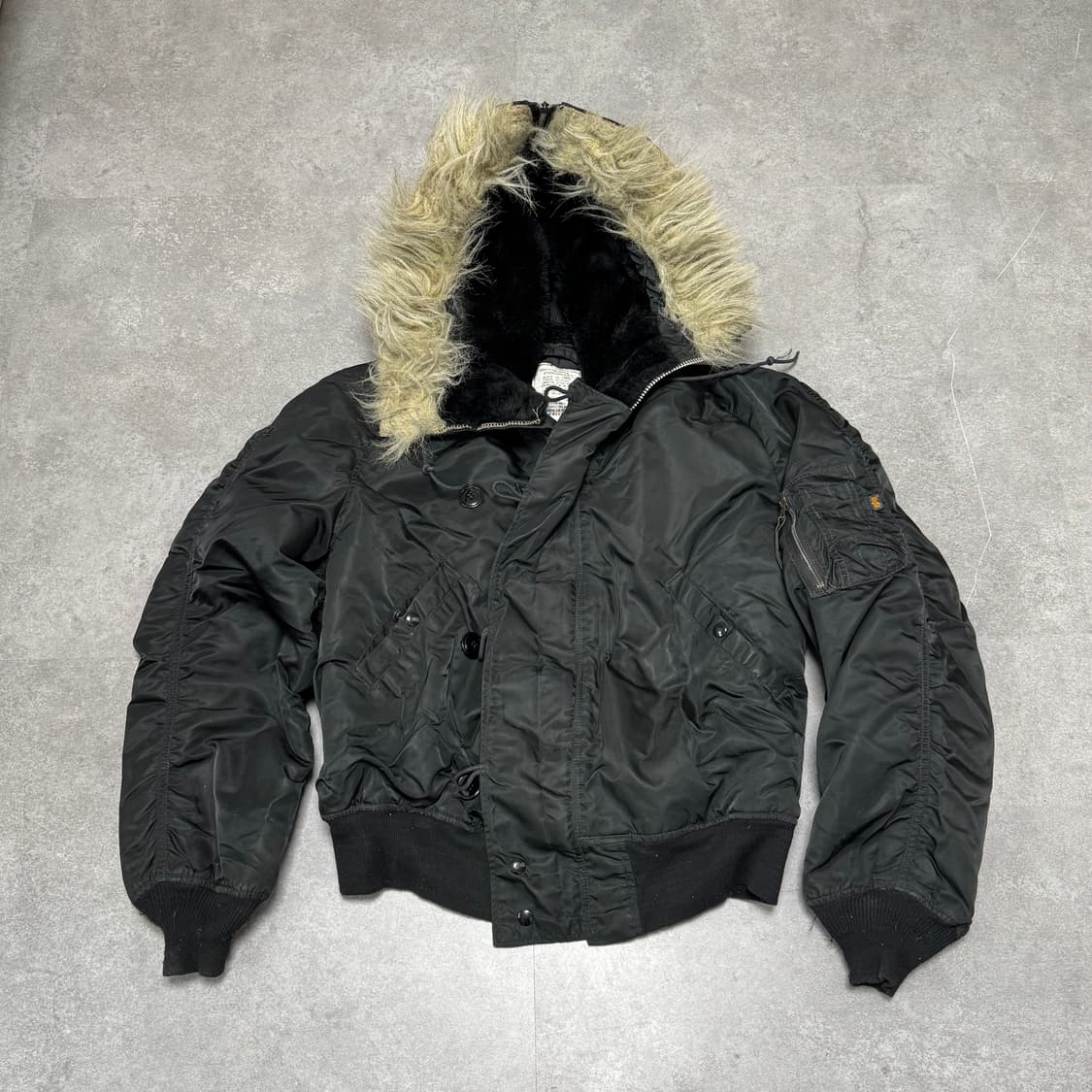 80s 알파인더스트리 N2B 블랙 IDEAL 지퍼 상품이미지1