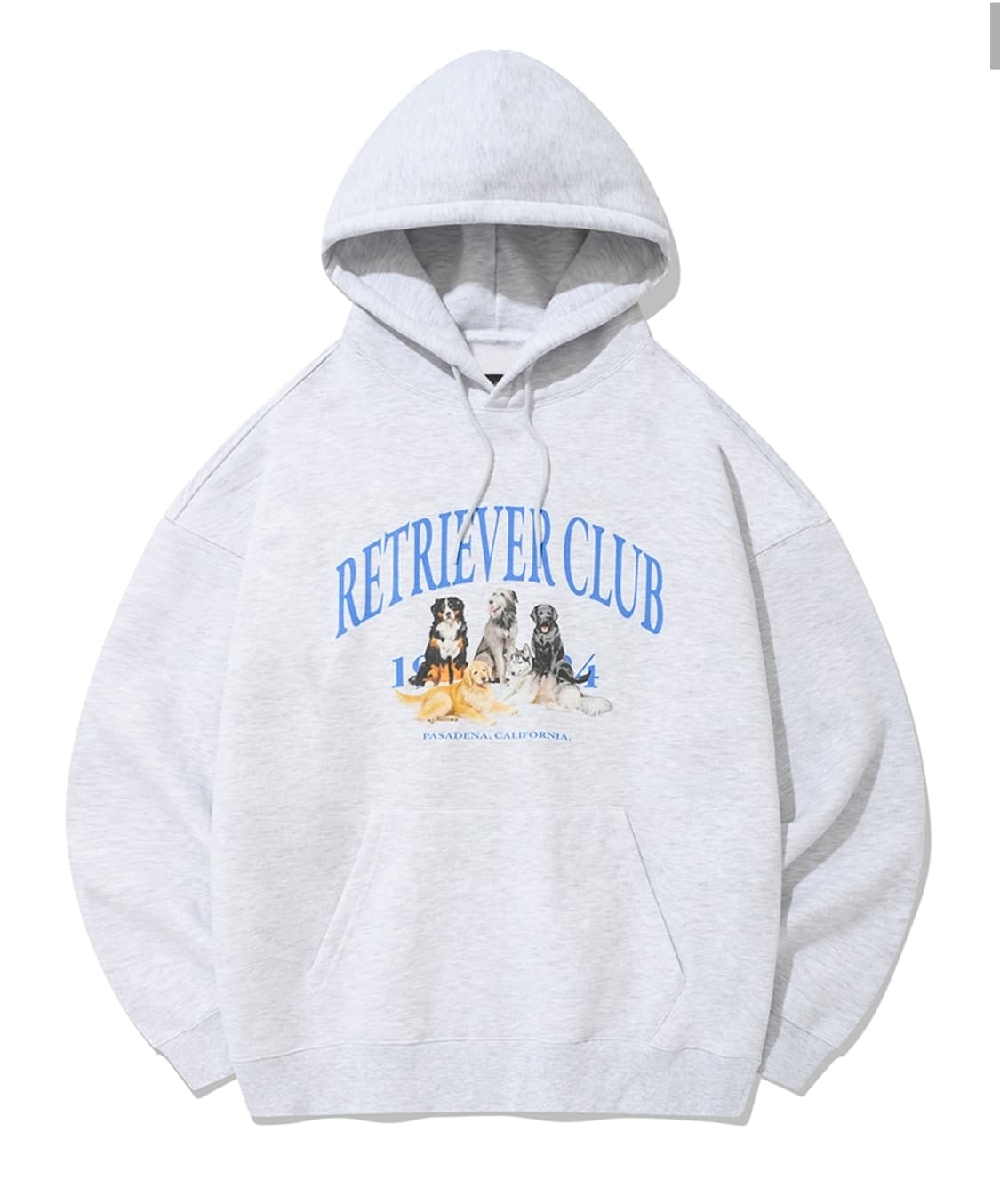 리트리버클럽_리트리버 프렌즈 후디_M(기모)_멜란지 그레이 상품이미지3