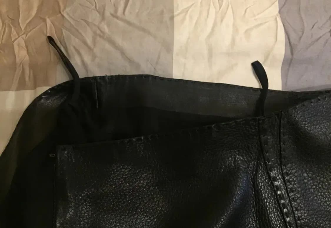 HERMES 에르메스 스커트(레더-디어스킨/실크)36 사이즈 상품이미지6