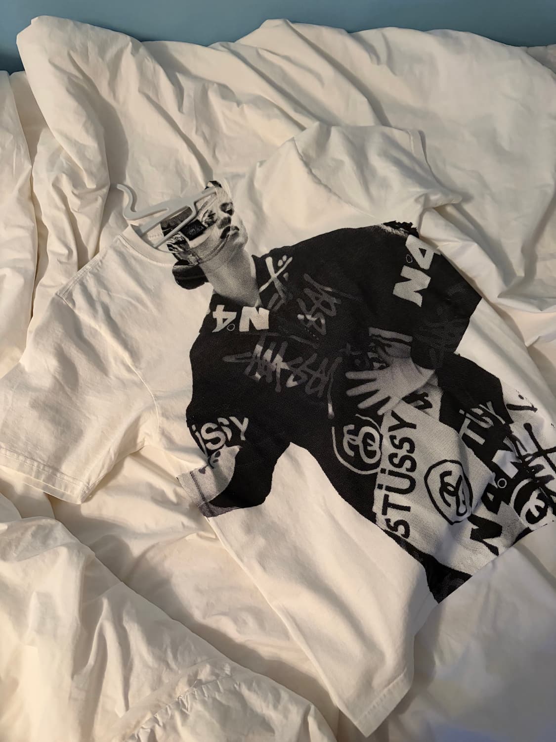 스투시 파리 티셔츠 내추럴 M 상품이미지3