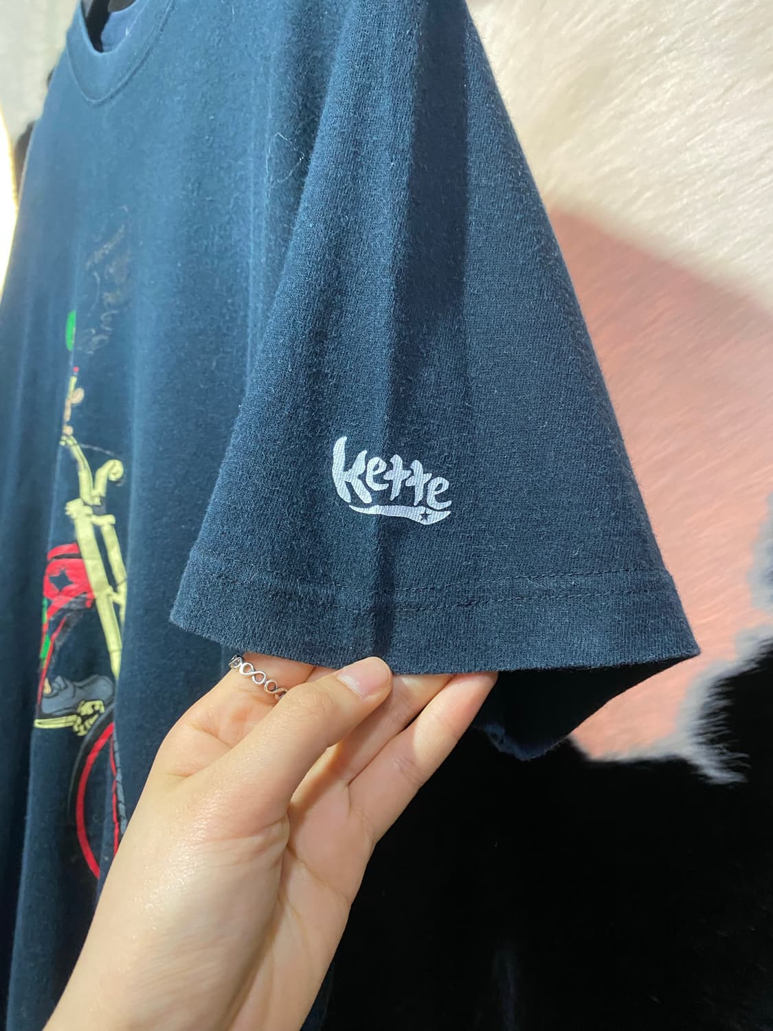 Kette 빈티지 바이크 프린팅 반팔 티셔츠 상품이미지4