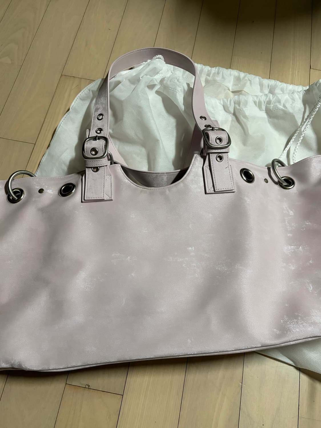 히에타 베키백 파우더 핑크 가방 hieta becky 상품이미지4