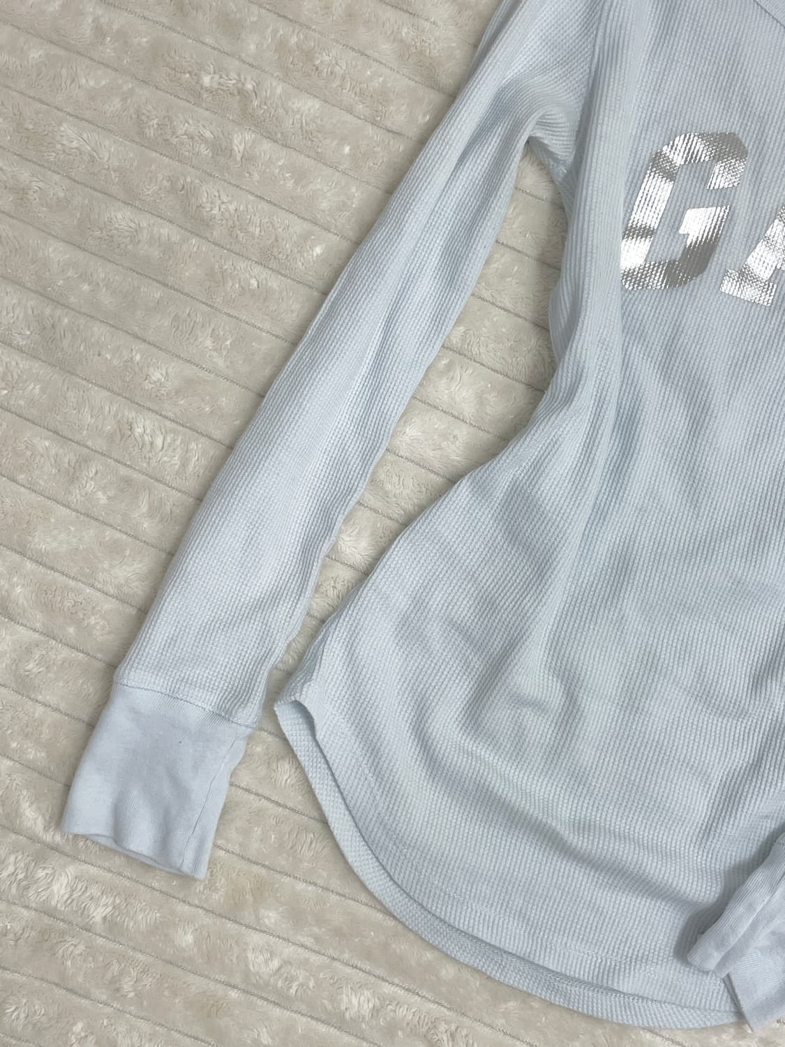 갭 연하늘 와플 롱슬리브 상품이미지2