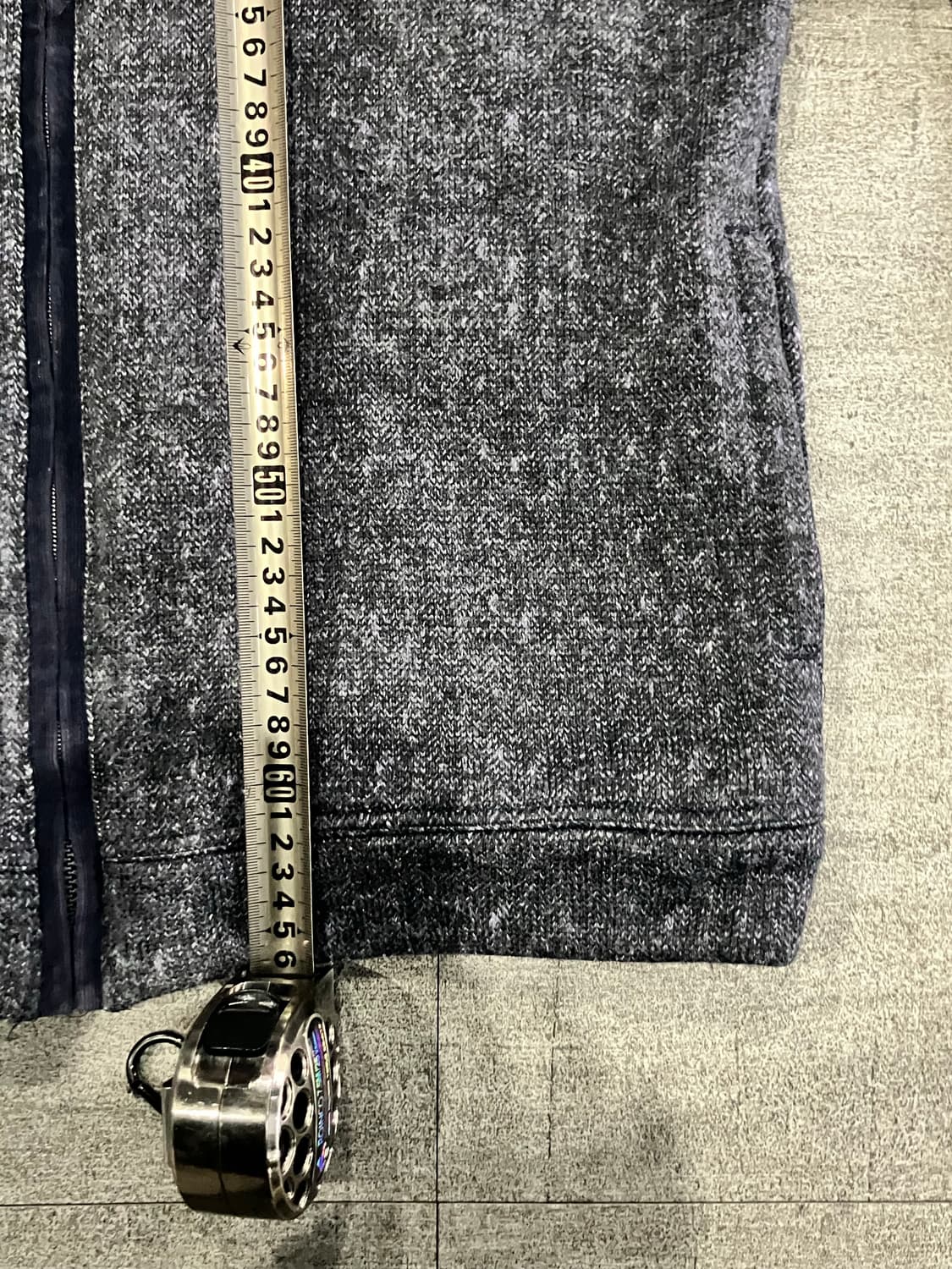 일본빈티지 Exclub 올드스쿨아메카지 원포켓 혁오풍 울니트집업자켓 상품이미지3