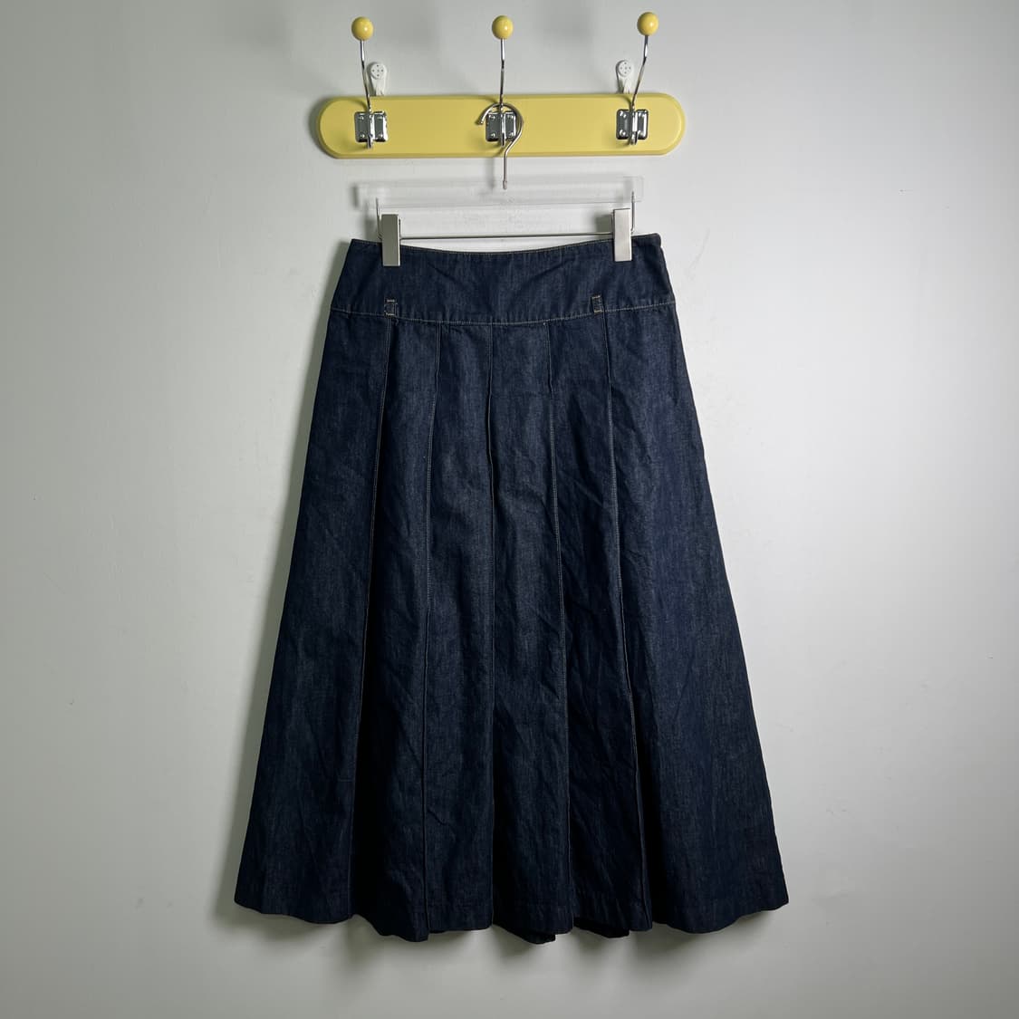 마시모두띠 플리츠 데님 롱 스커트 M 상품이미지1