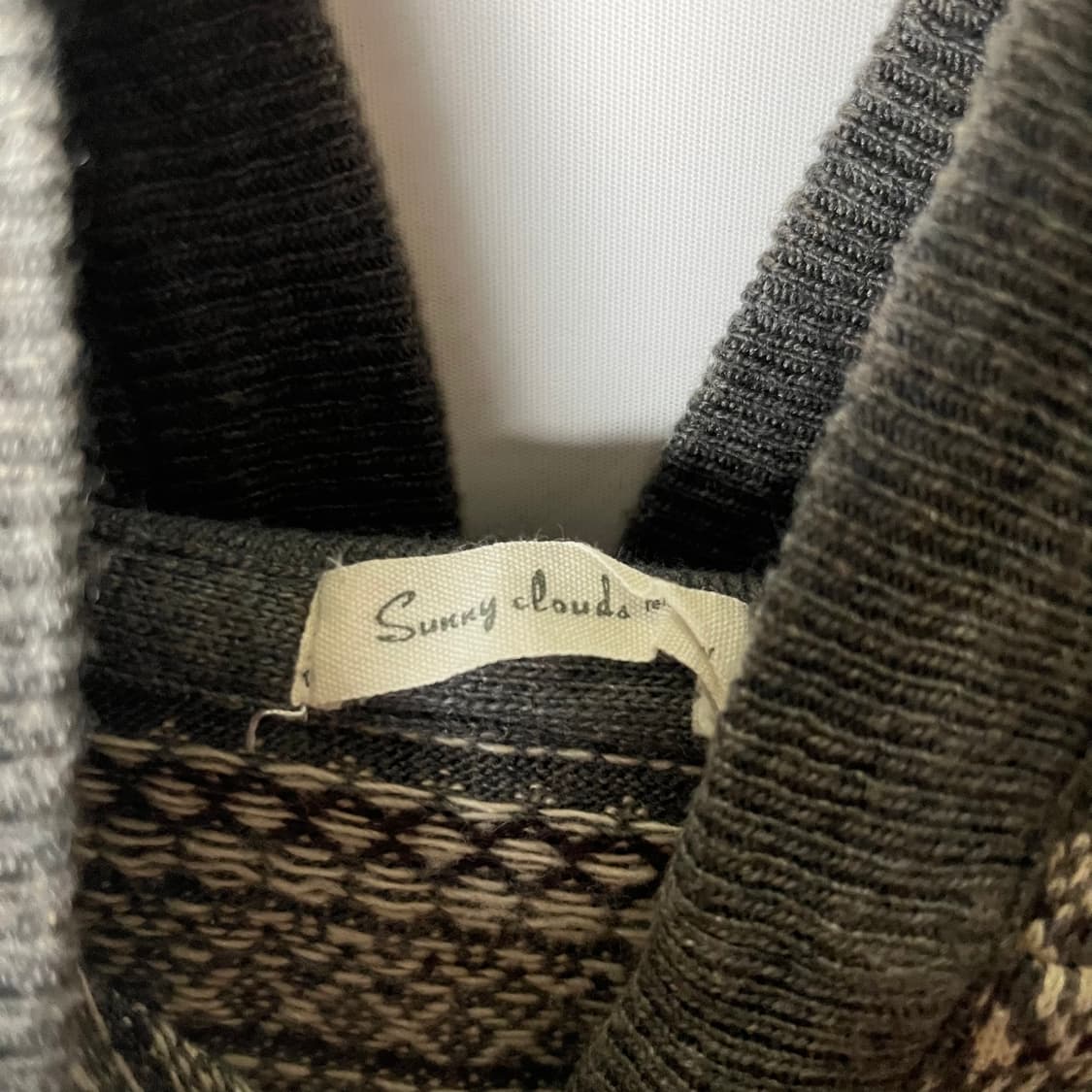 [Sunny clouds] 써니클라우즈 페어아일 후드 니트 베스트 상품이미지5