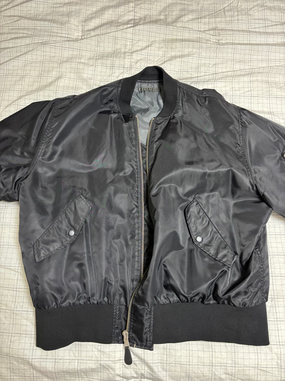 블랙 MA-1 블루종 항공점퍼 상품이미지1