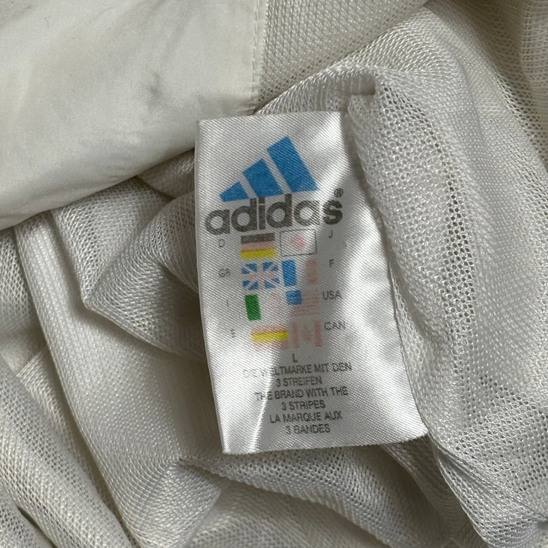 95 아디다스 네이비 삼선 화이트 바람막이 상품이미지5