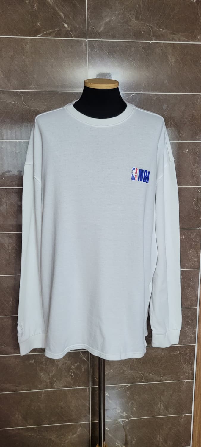 (남성2xl-3xl사이즈)NBA 흰색 긴팔 티셔츠(춘추용) 상품이미지1