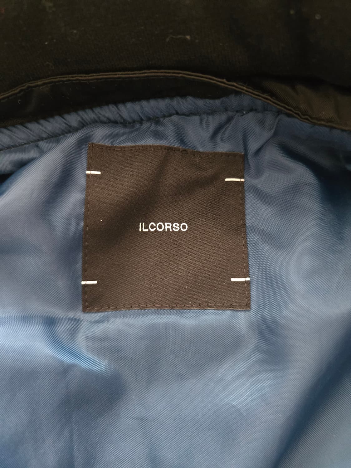 [일꼬르소] 후드 블랙 블루종 점퍼 xl 상품이미지2