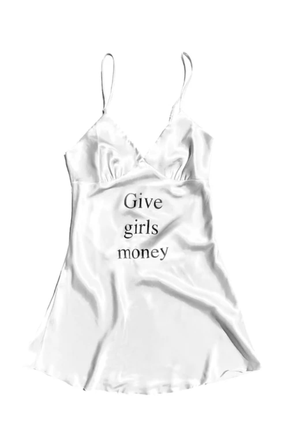 구매)Praying GIVE GIRLS MONEY SLIP DRESS 상품이미지1