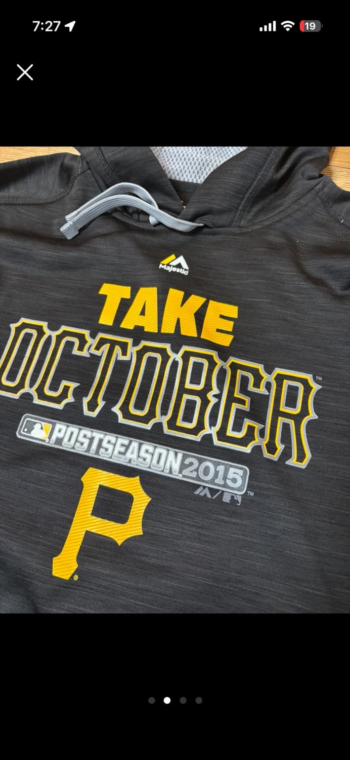 마제스틱 피츠버그 파이어리츠 후드티 S 상품이미지2