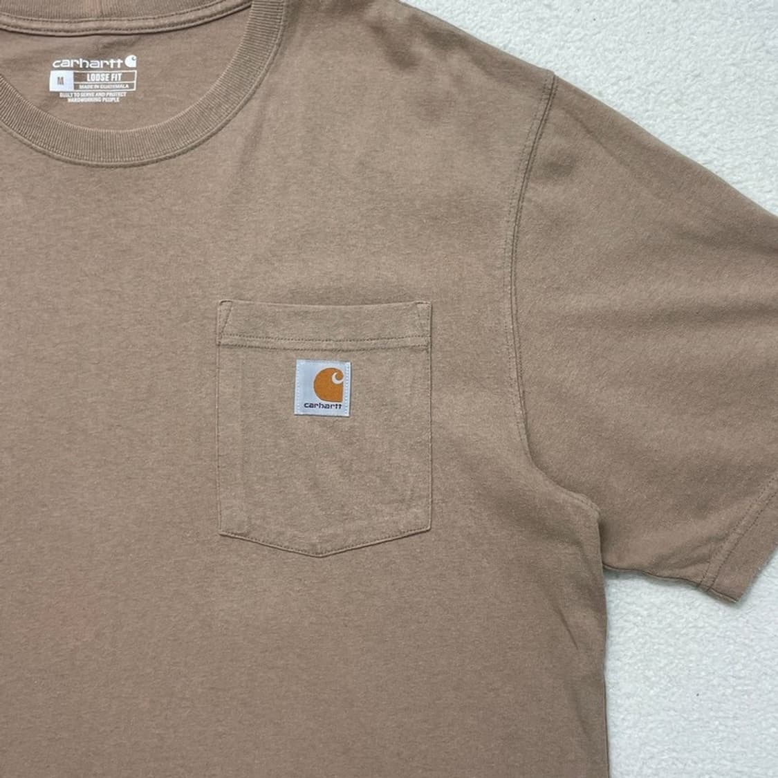 CARHARTT 루즈핏 포켓 반팔티 베이지 M 상품이미지2
