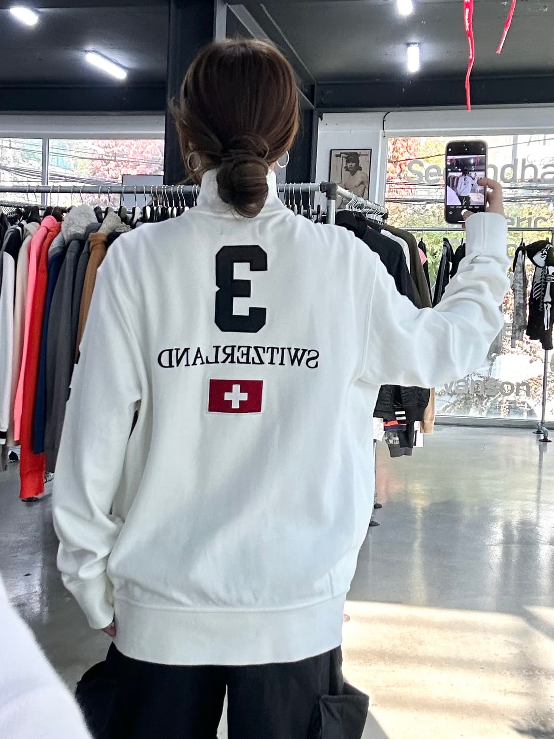 폴로랄프로렌90s 스위스 빅포니 넘버링 져지집업 화이트 상품이미지2