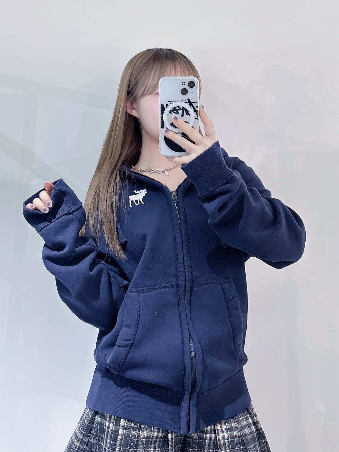 아베크롬비 자수로고 후드집업 상품이미지3