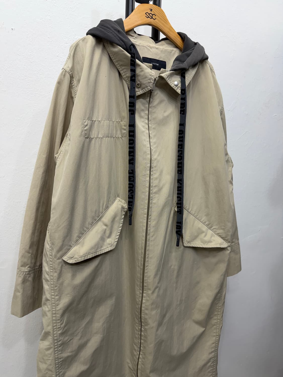 정품) SYSTEM 시스템 한섬 후드 야상 자켓 88 상품이미지2
