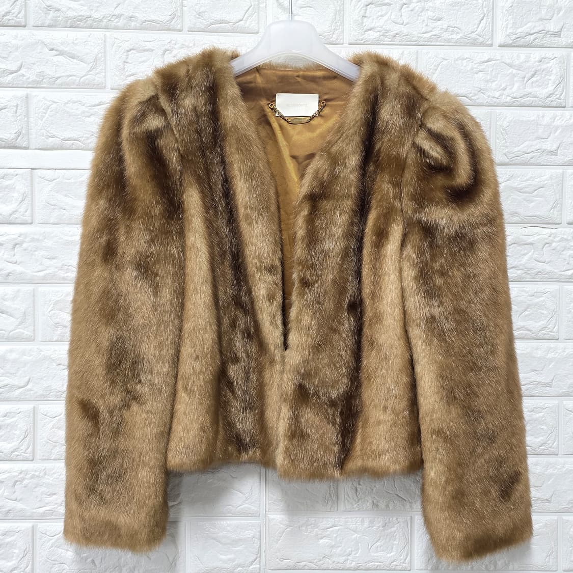 택포// Re Ribbontie 퍼 자켓 S  상품이미지1