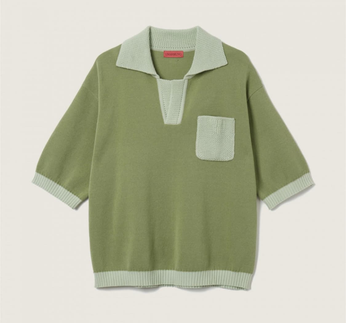 우마뭉 반팔 니트 상품이미지1