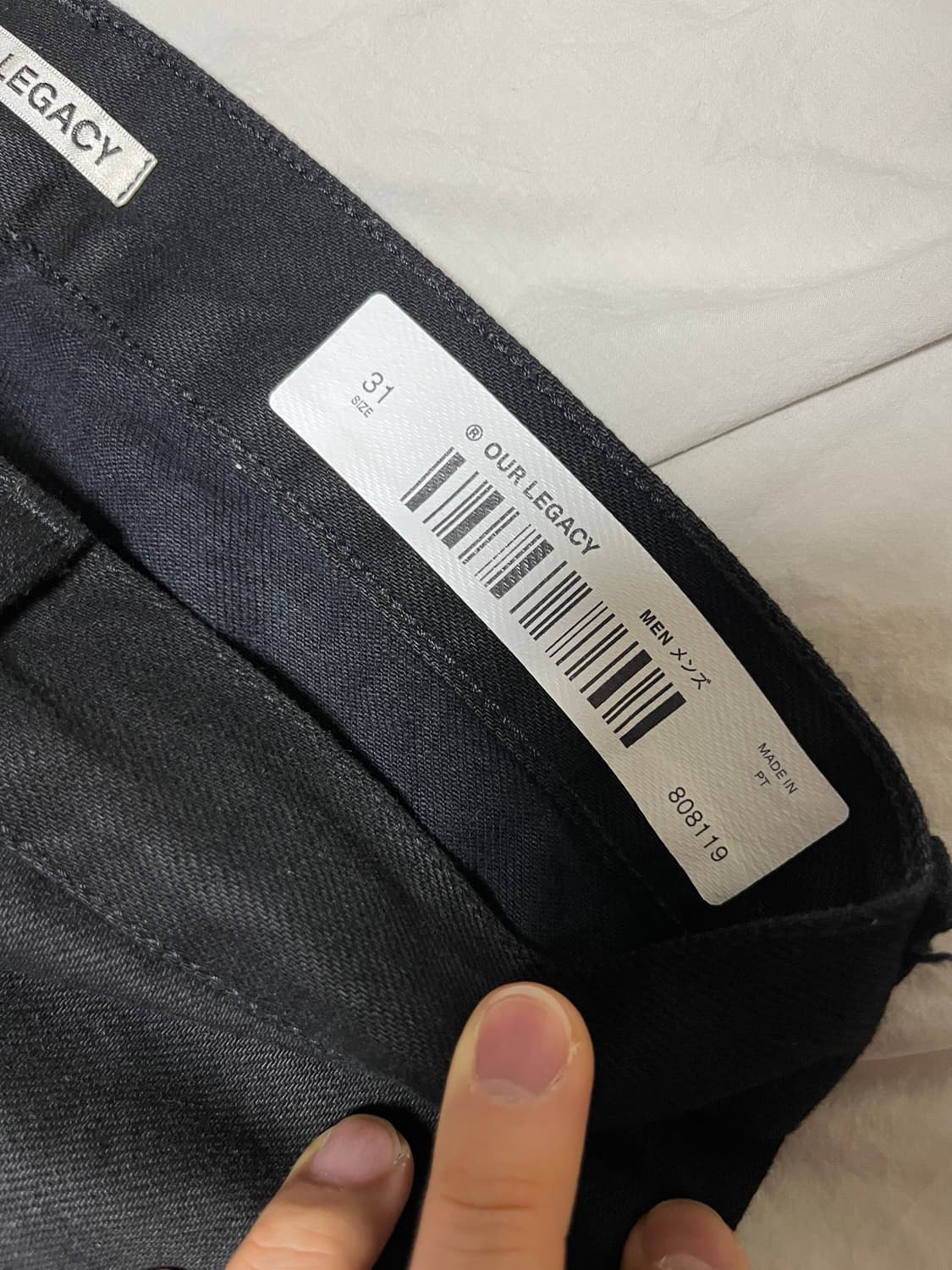 [31] 아워레가시 세컨드컷 블랙 셀비지 상품이미지6