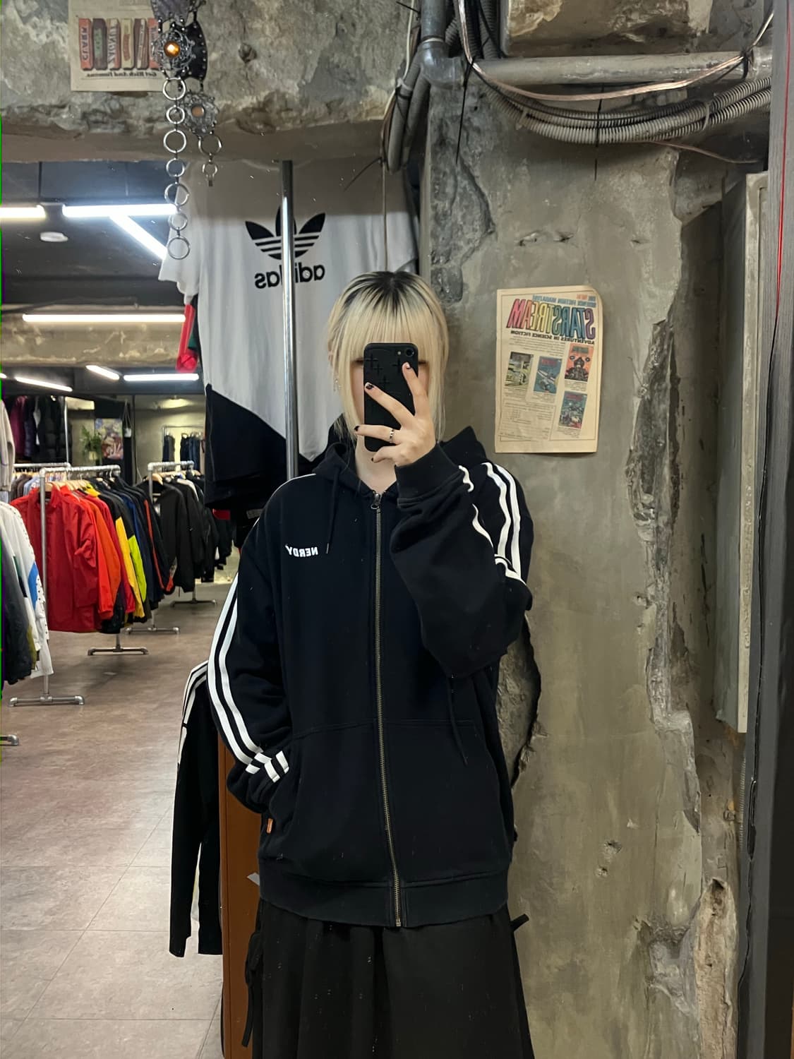 널디 후드집업 블랙 M  #csz2012 상품이미지2