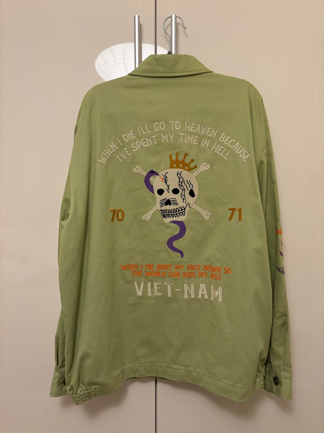 휴스턴 빈티지 스컬 워크자켓 상품이미지2