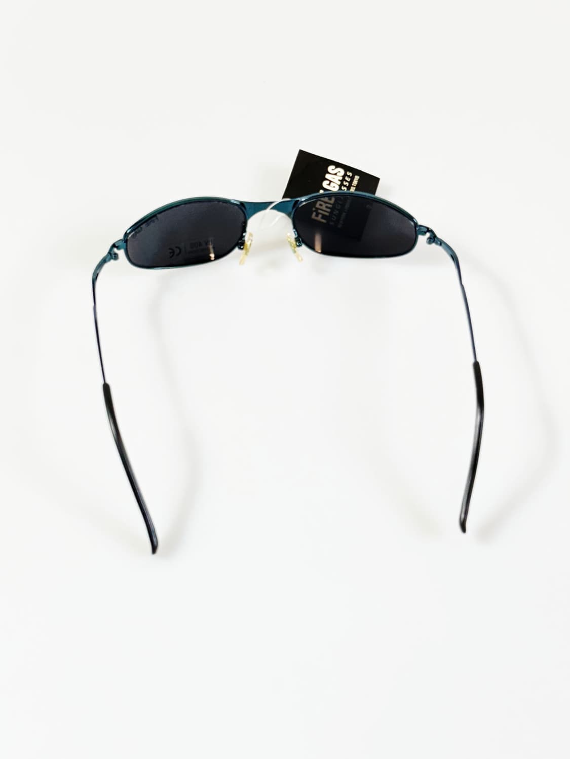 90s FIRE GAS 메탈 슬림 오벌 빈티지 선글라스 상품이미지5