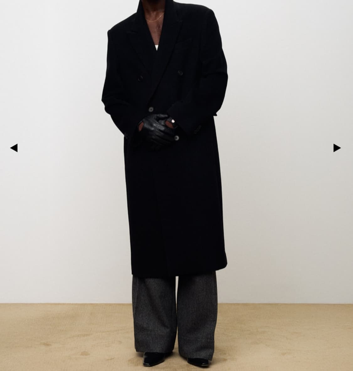 토니웩 더블 블랙코트 S 상품이미지2