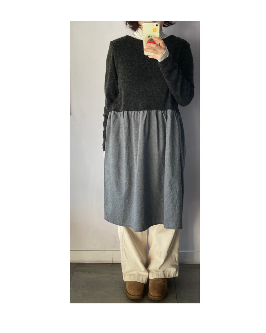 일본빈티지) 레이어드 니트 원피스  상품이미지1