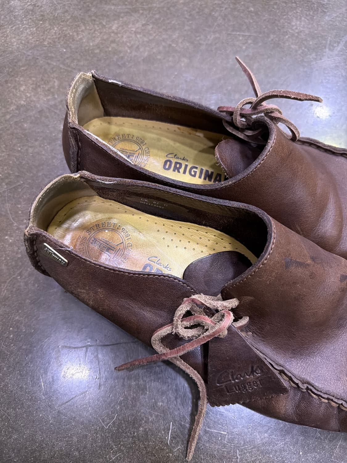 클락스 오리지널 러거 슈즈 브라운 레더 로퍼 275 상품이미지6
