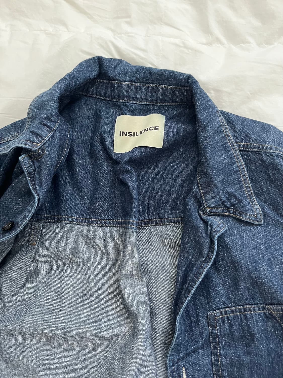 인사일런스 데님 하프셔츠 INSILENCE DENIM HALF SHIRT 상품이미지4