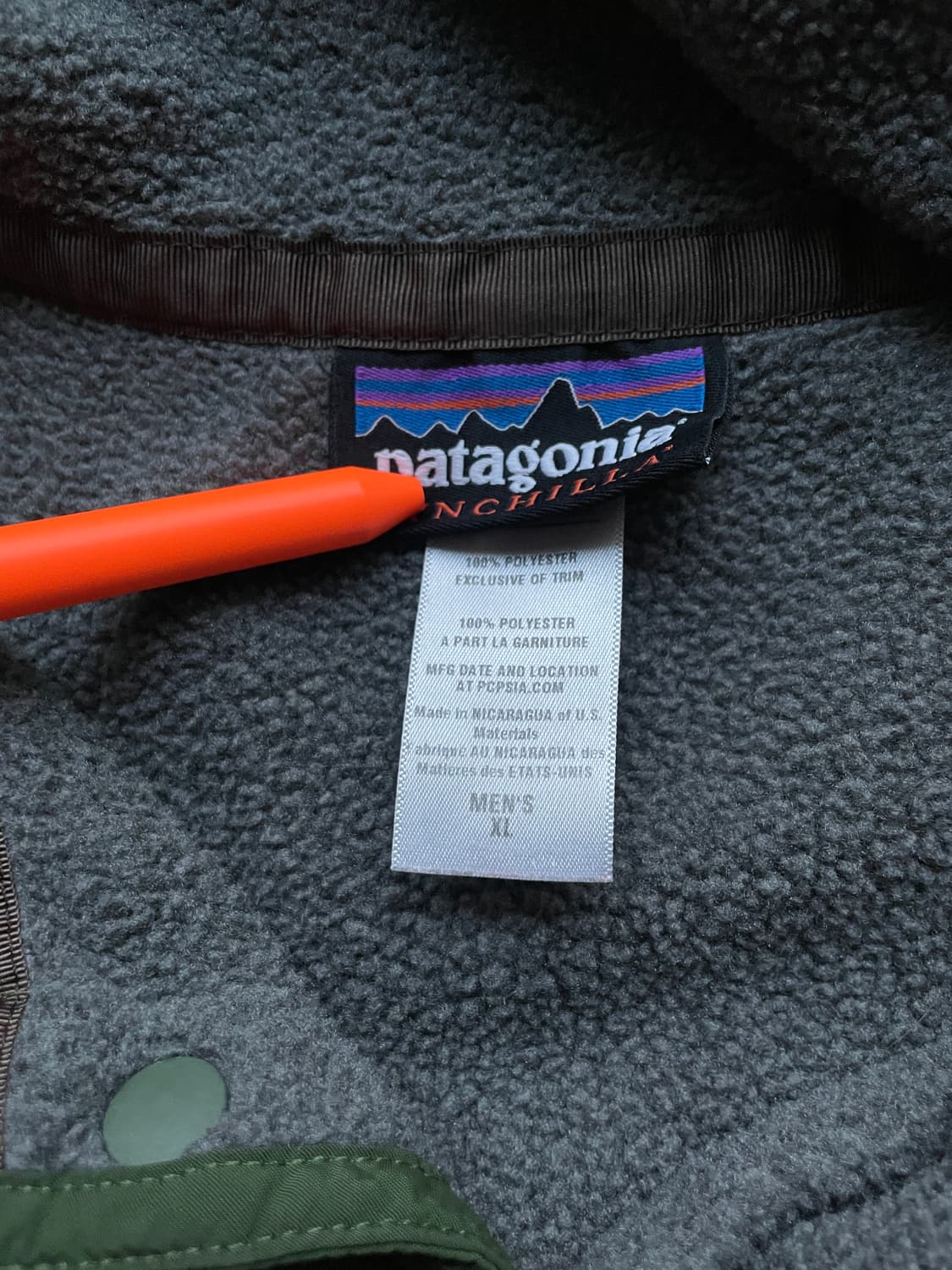 파타고니아 신칠라 니켈 포레스트 그린 rare patagonia 빈티지 상품이미지3