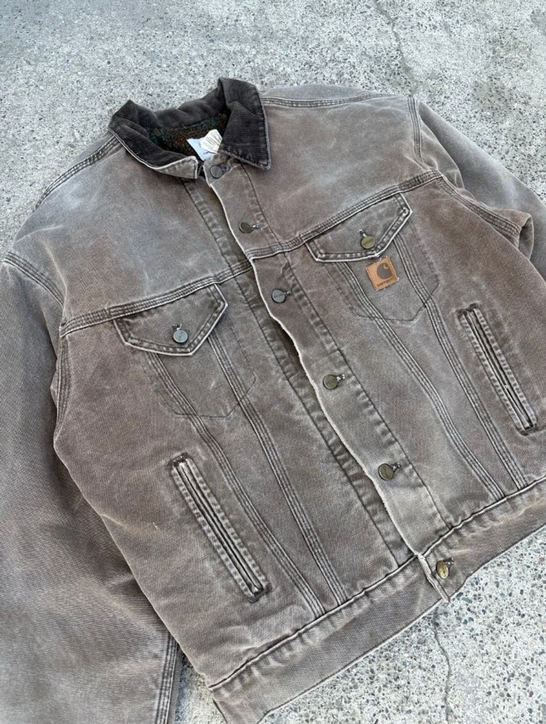 90s 미제 칼하트 블랭킷 트러커 자켓 상품이미지2