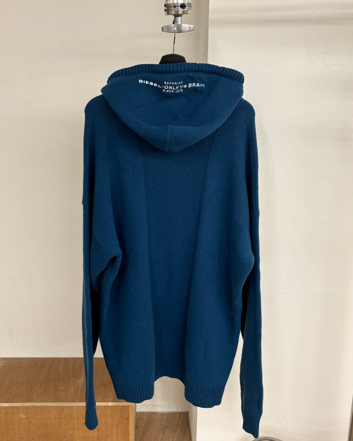 디젤 블루 니트 오버사이즈 후디 상품이미지6