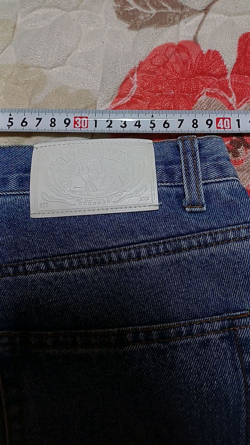 세인트페인 와이드청바지 31인치 기장107 상품이미지6