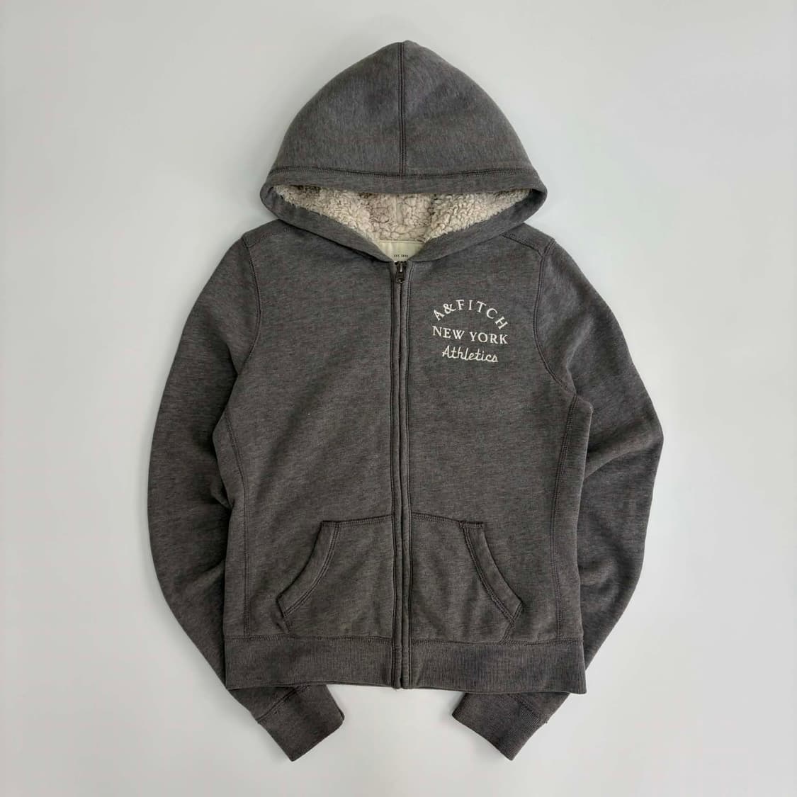 아베크롬비 y2k 여리핏 양털 울프죠 걸즈 자켓 후드집업 희귀져지(M) 상품이미지2