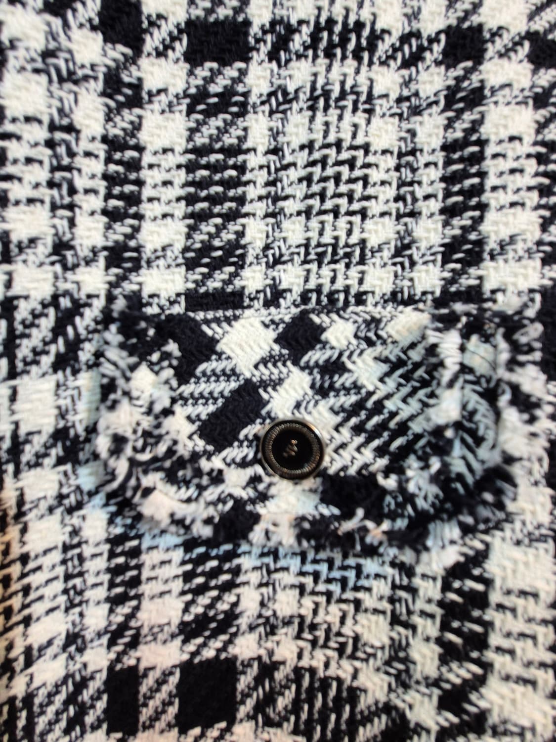 레노마 간절기 체크 패턴 트위드 자켓 77 프리 상품이미지5